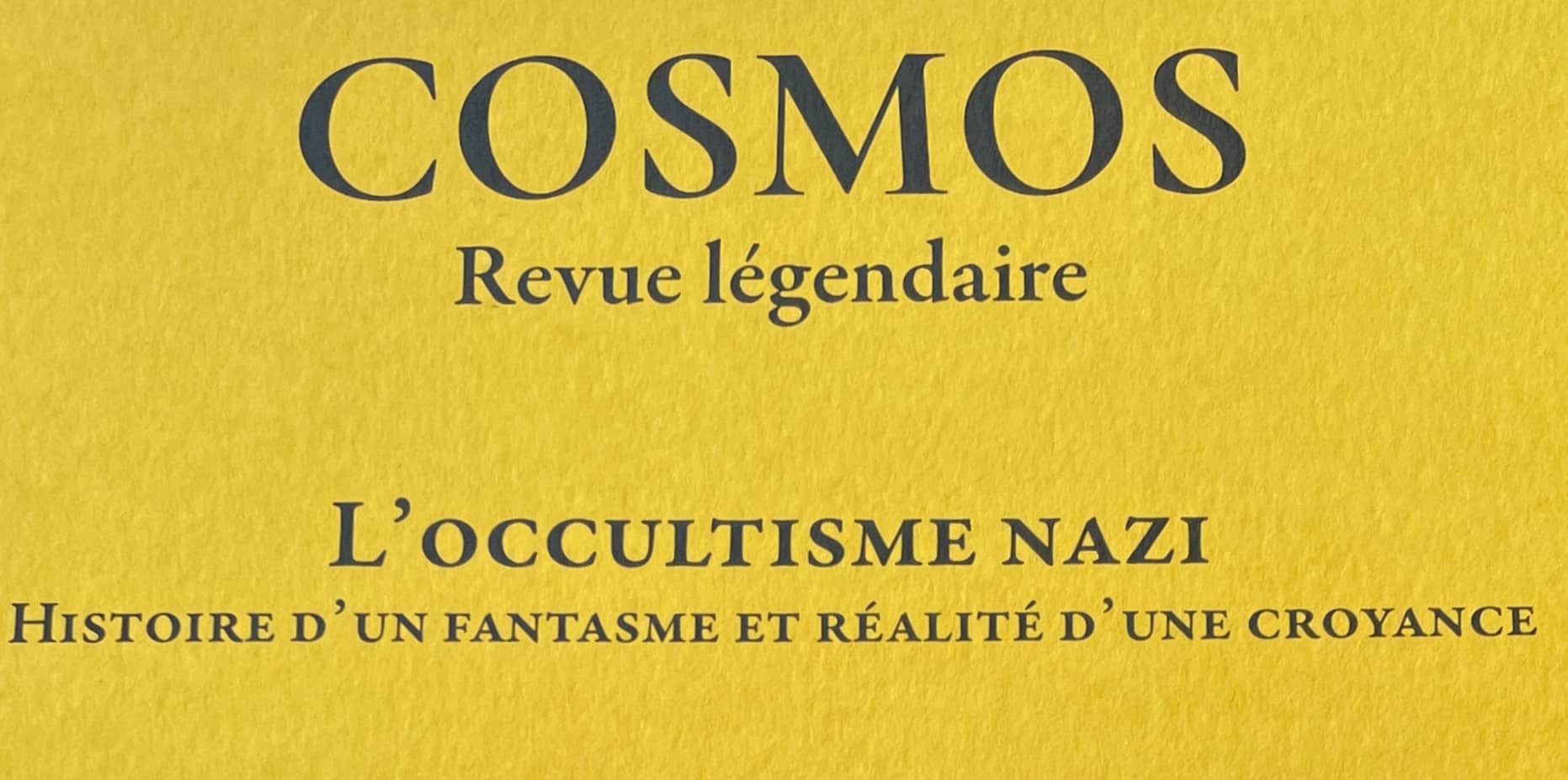 COSMOS: Una rivista impegnata per la conoscenza
