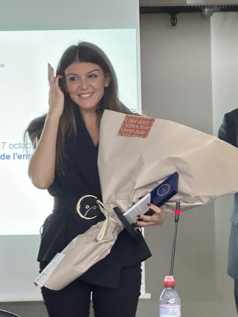 Photo de la remise du prix